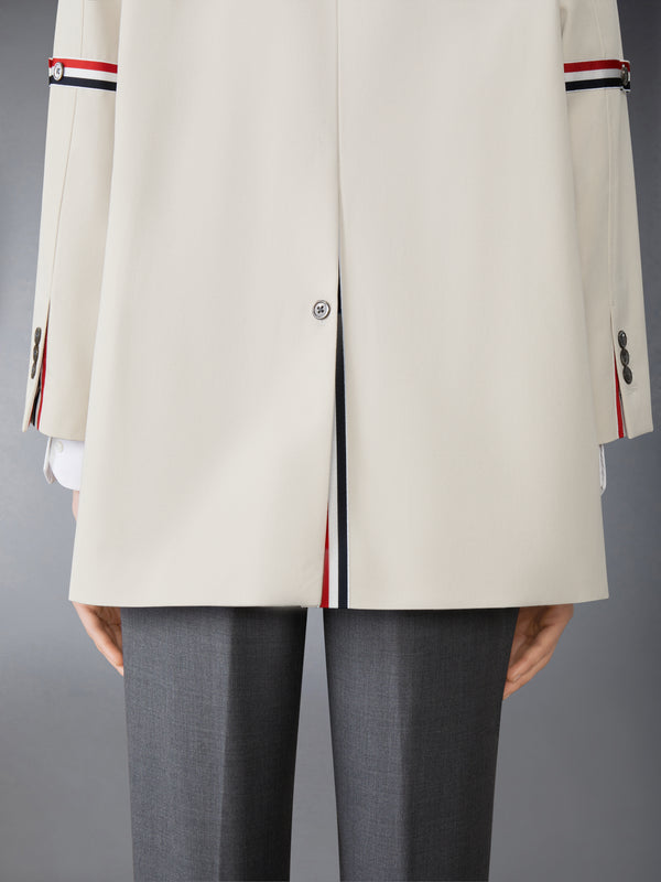 COTTON TWILL ARMBAND CROPPED CAR COAT - image 6