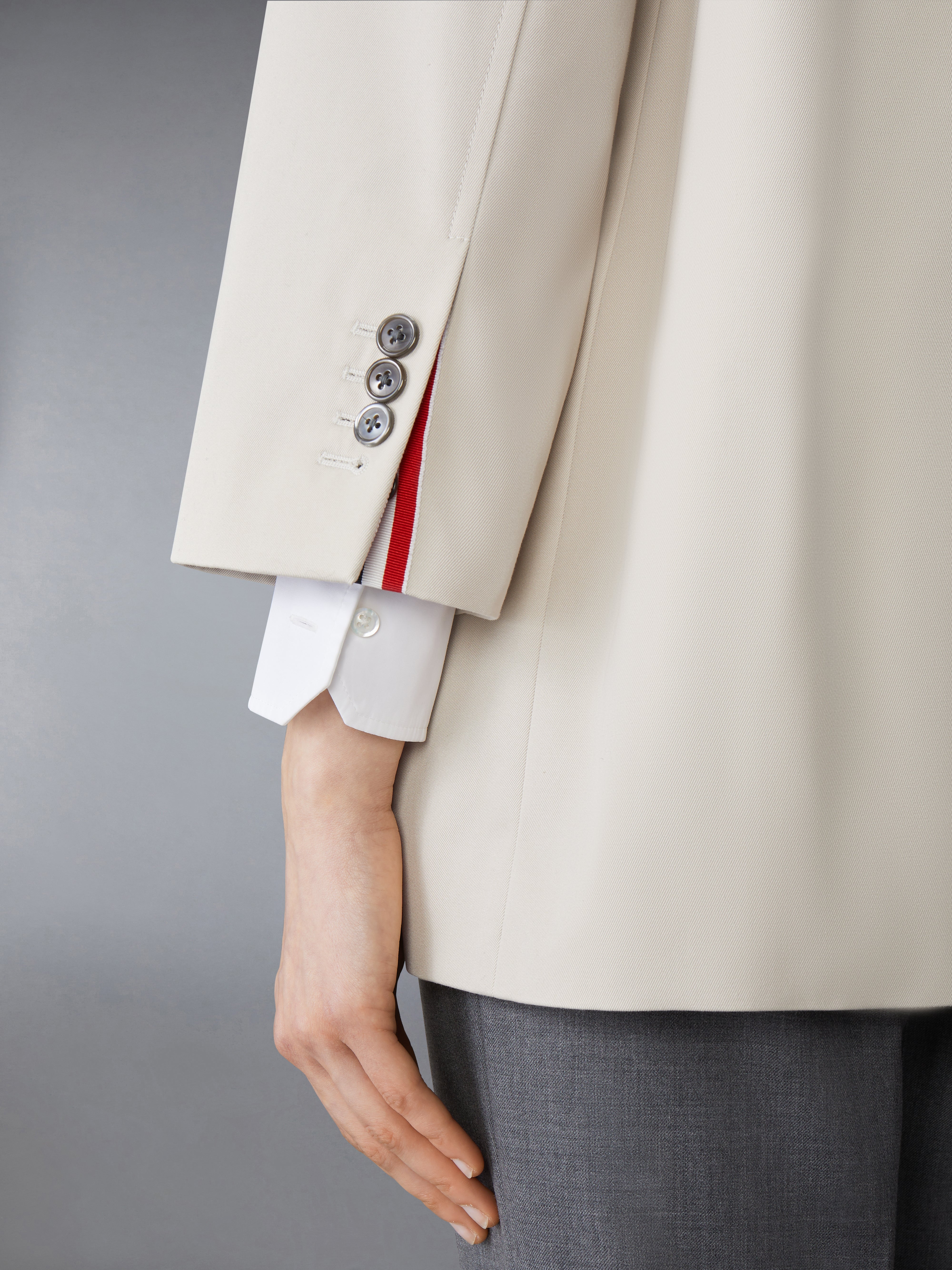 Cotton Twill Armband Cropped Car Coat | Thom Browne