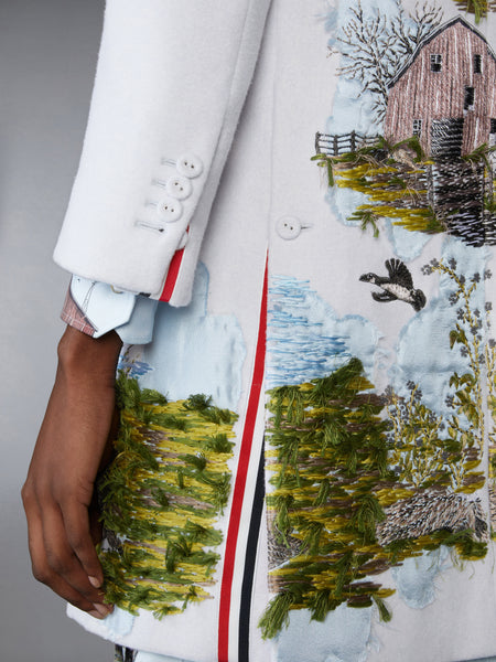 シーニック トワル アップリケ バルカラー オーバーコート マルチ シーズナル