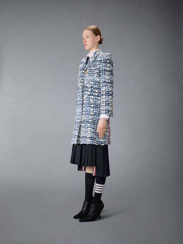DENIM POUF TWEED CHESTERFIELD COAT - image 2