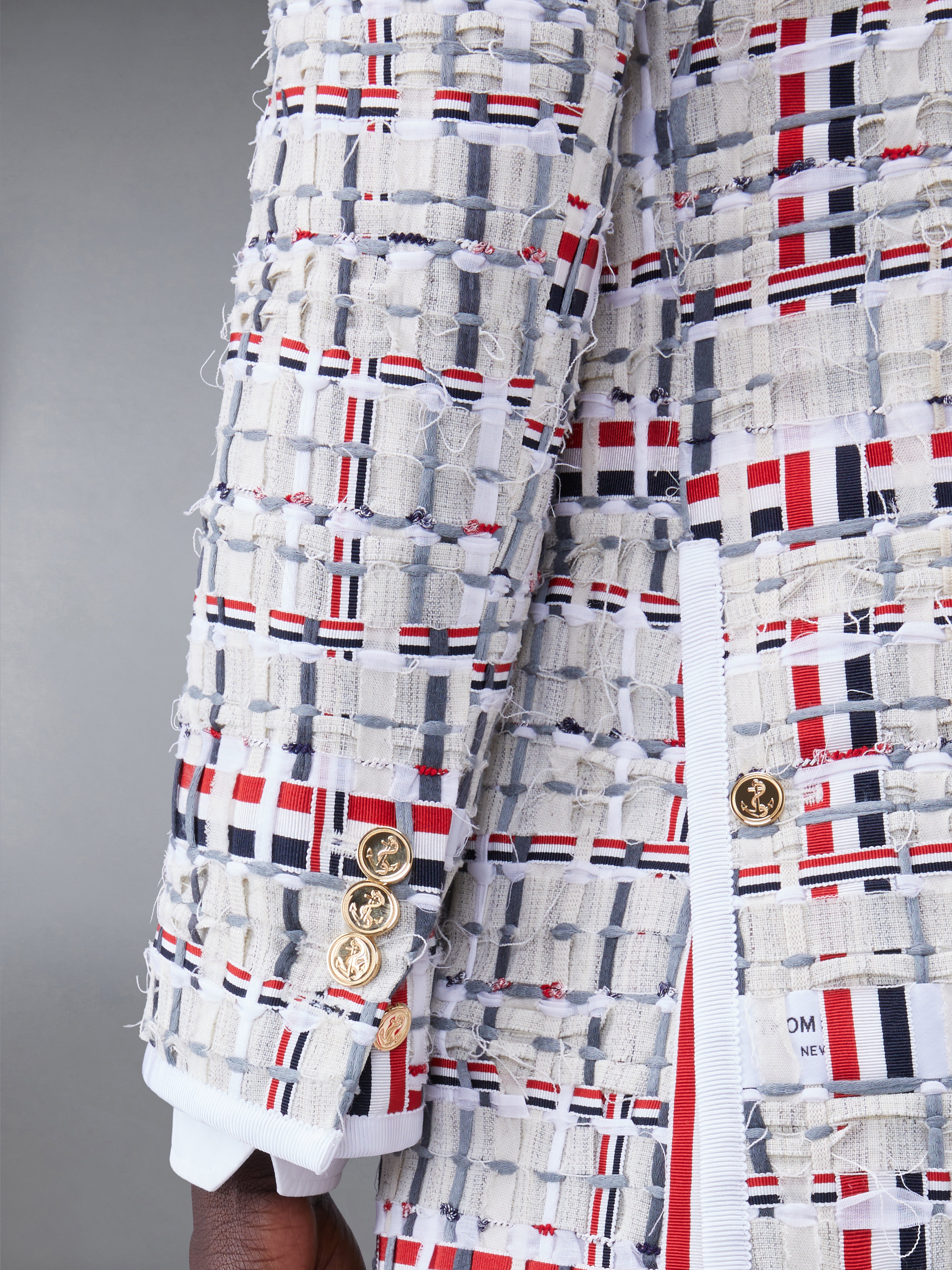 Deconstructed Tweed Slim Fit Sport Coat | Thom Browne