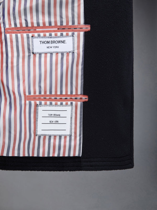 ZIBELINE COAT WEIGHT CASHMERE VELVET COLLAR CROPPED CHESTERFIELD COAT - image 5