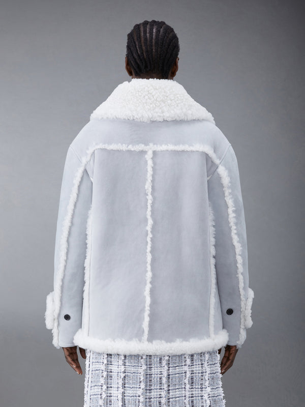 Shearling Pea Coat - image 2