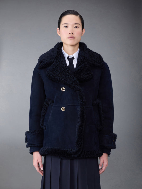 Shearling Pea Coat - featured image