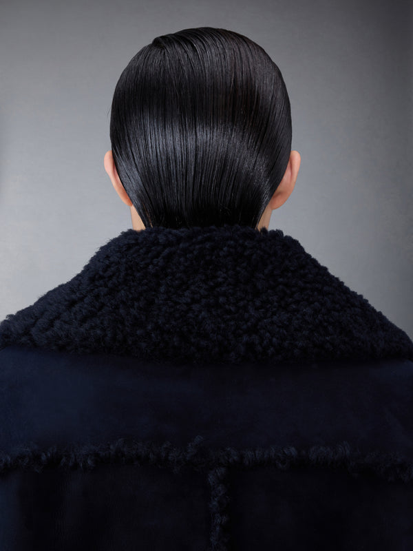 Shearling Pea Coat - image 4