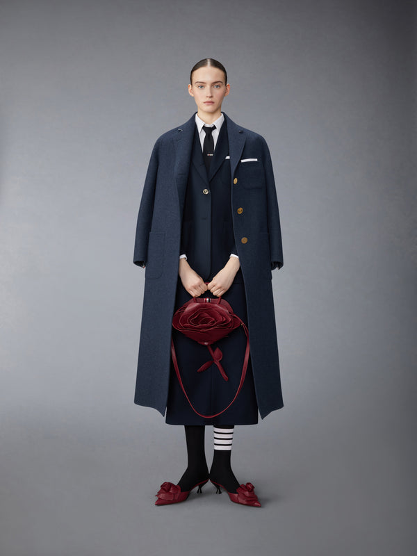 HERRINGBON HARRIS TWEED MIDI RAGLAN FUNNEL NECK COAT - image 4