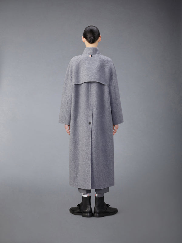 WOOL CASHMERE FUNNEL NECK COAT