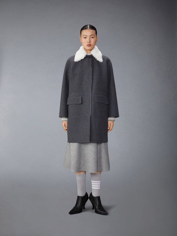 DOUBLE FACE MELTON SOLID DETACHABLE SHEARING COLLAR BAL COLLAR