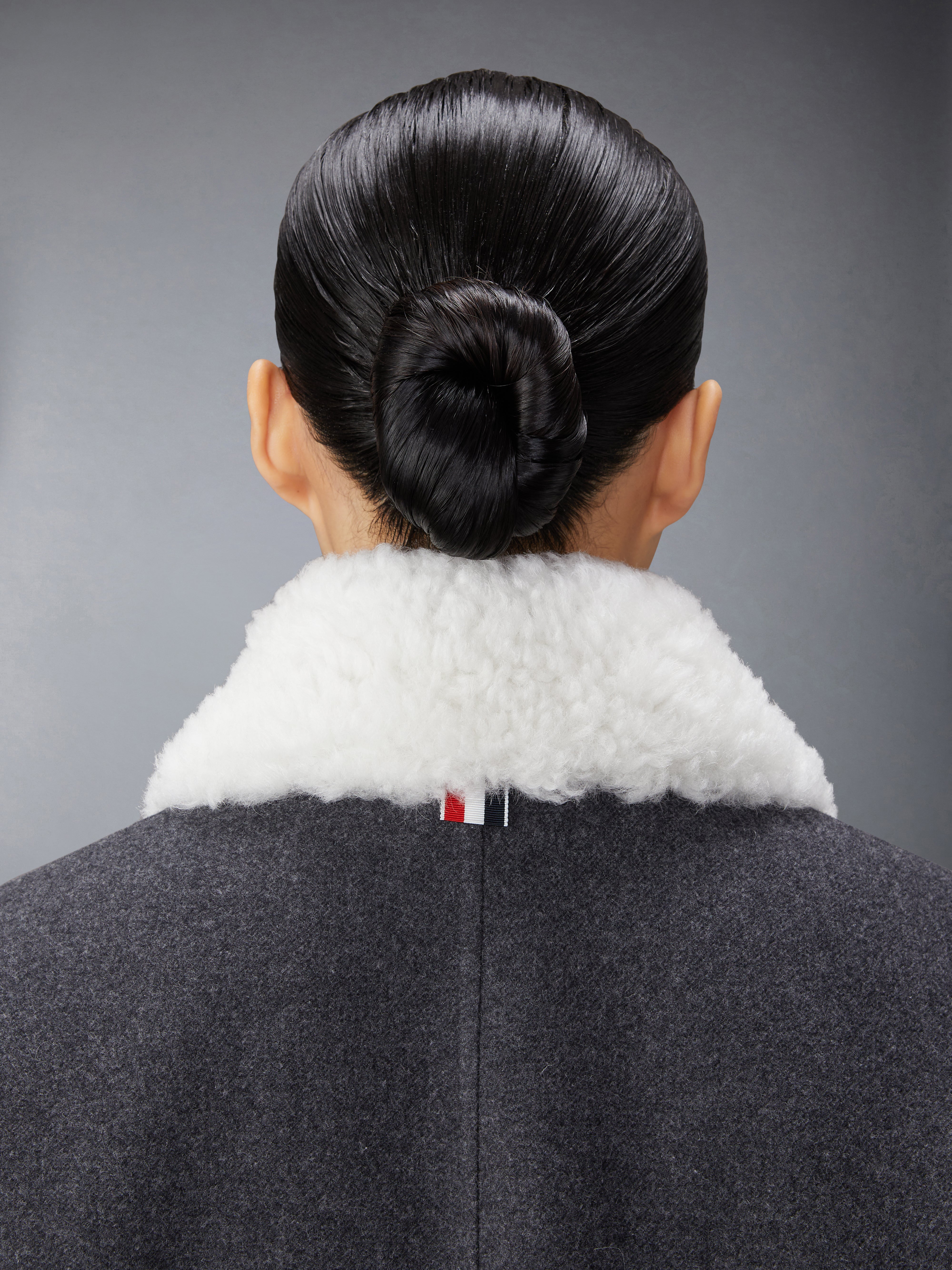 Double Face Melton Solid Detachable Shearing Collar Bal Collar