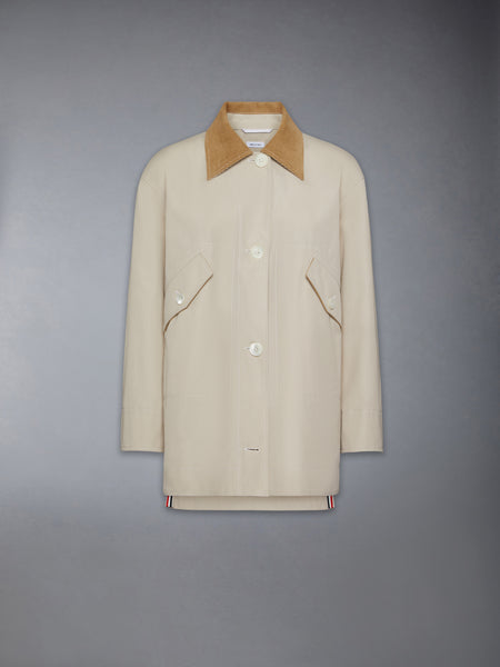 TYPEWRITER CLOTH CORDUROY GARDENING COAT KHAKI