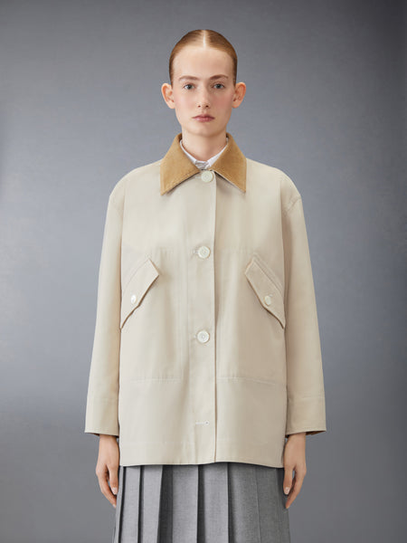 TYPEWRITER CLOTH CORDUROY GARDENING COAT KHAKI