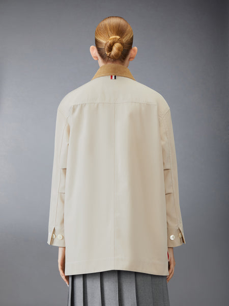 TYPEWRITER CLOTH CORDUROY GARDENING COAT KHAKI