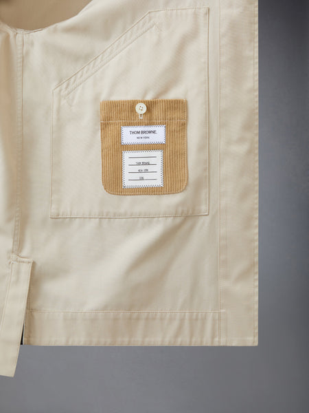 TYPEWRITER CLOTH CORDUROY GARDENING COAT KHAKI
