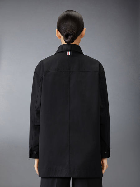 TYPEWRITER CLOTH GARDENING COAT BLACK