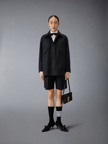 TYPEWRITER CLOTH GARDENING COAT BLACK