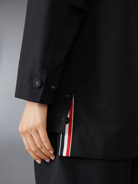 TYPEWRITER CLOTH GARDENING COAT BLACK