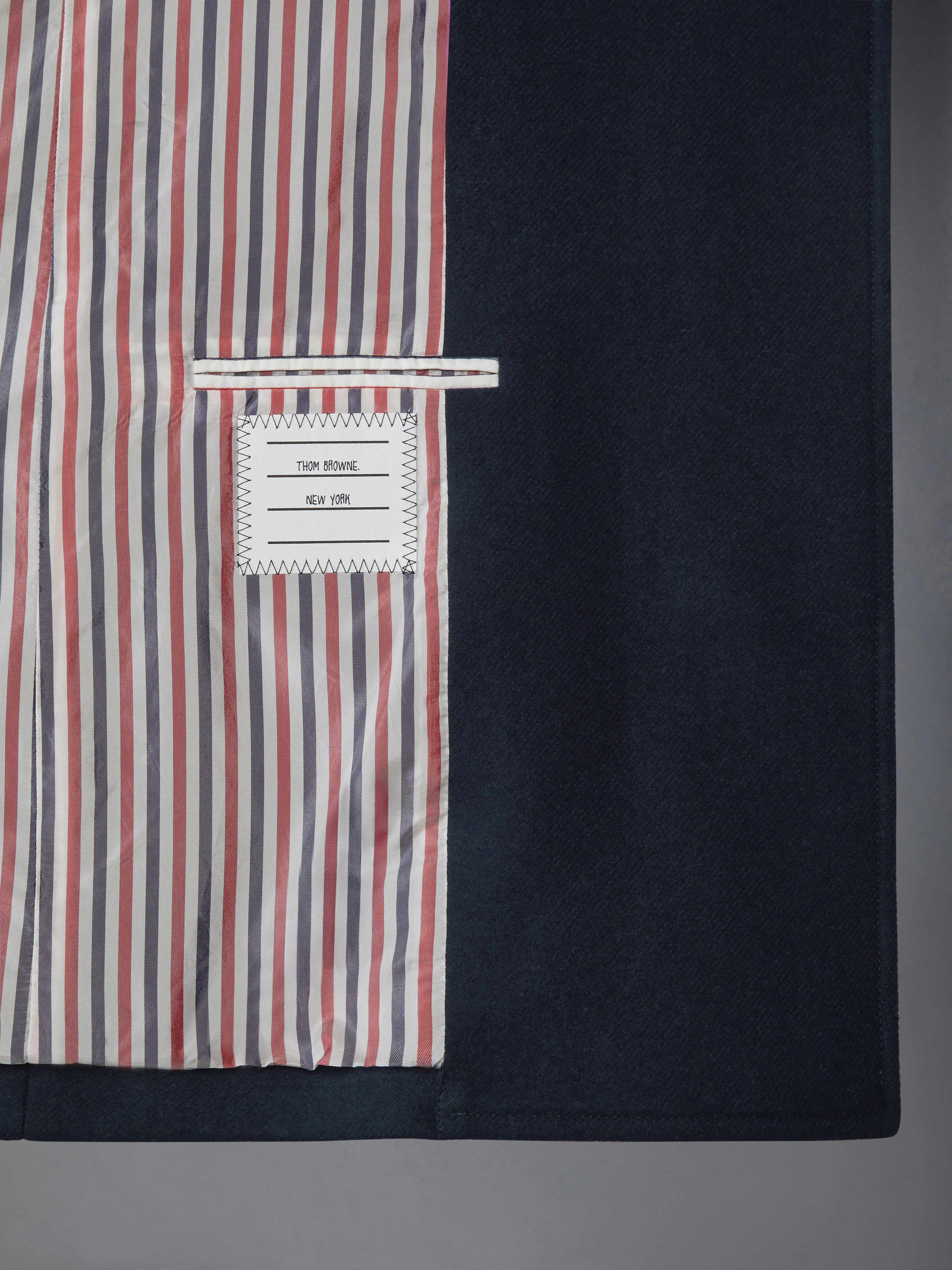 メルトン 4BAR ピーコート | Thom Browne