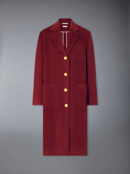 CASHMERE BELL SLEEVE OVERCOAT BURGUNDY