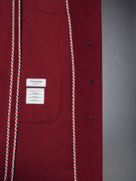 CASHMERE BELL SLEEVE OVERCOAT BURGUNDY