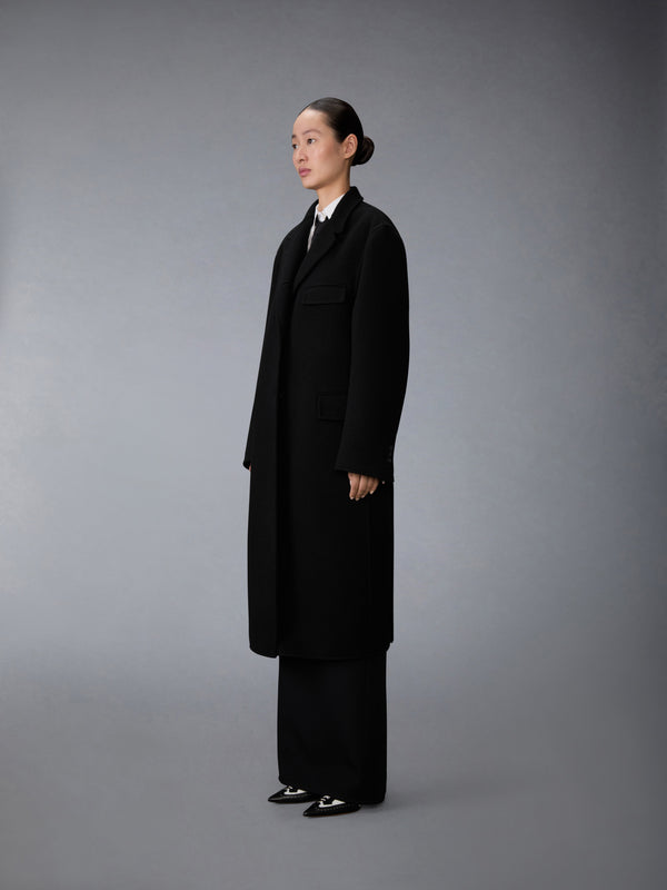 BOILED WOOL CASHMERE CHESTERFIELD COAT - image 2