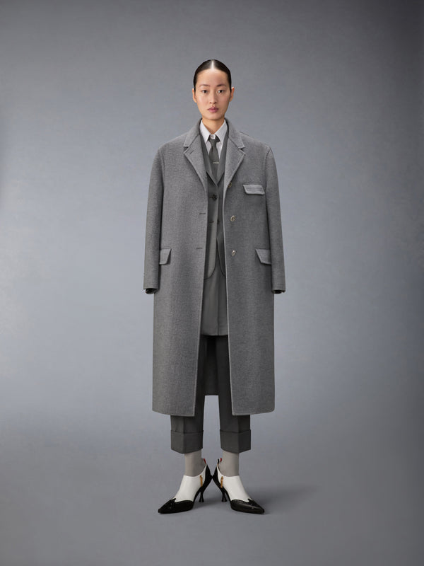 UNCONSTRUCTED BOILED WOOL CHESTERFIELD OVERCOAT - image 4