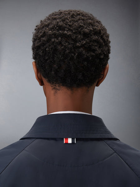 NYLON TECH 4-BAR RAGLAN JACKET NAVY