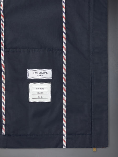 NYLON TECH 4-BAR RAGLAN JACKET NAVY