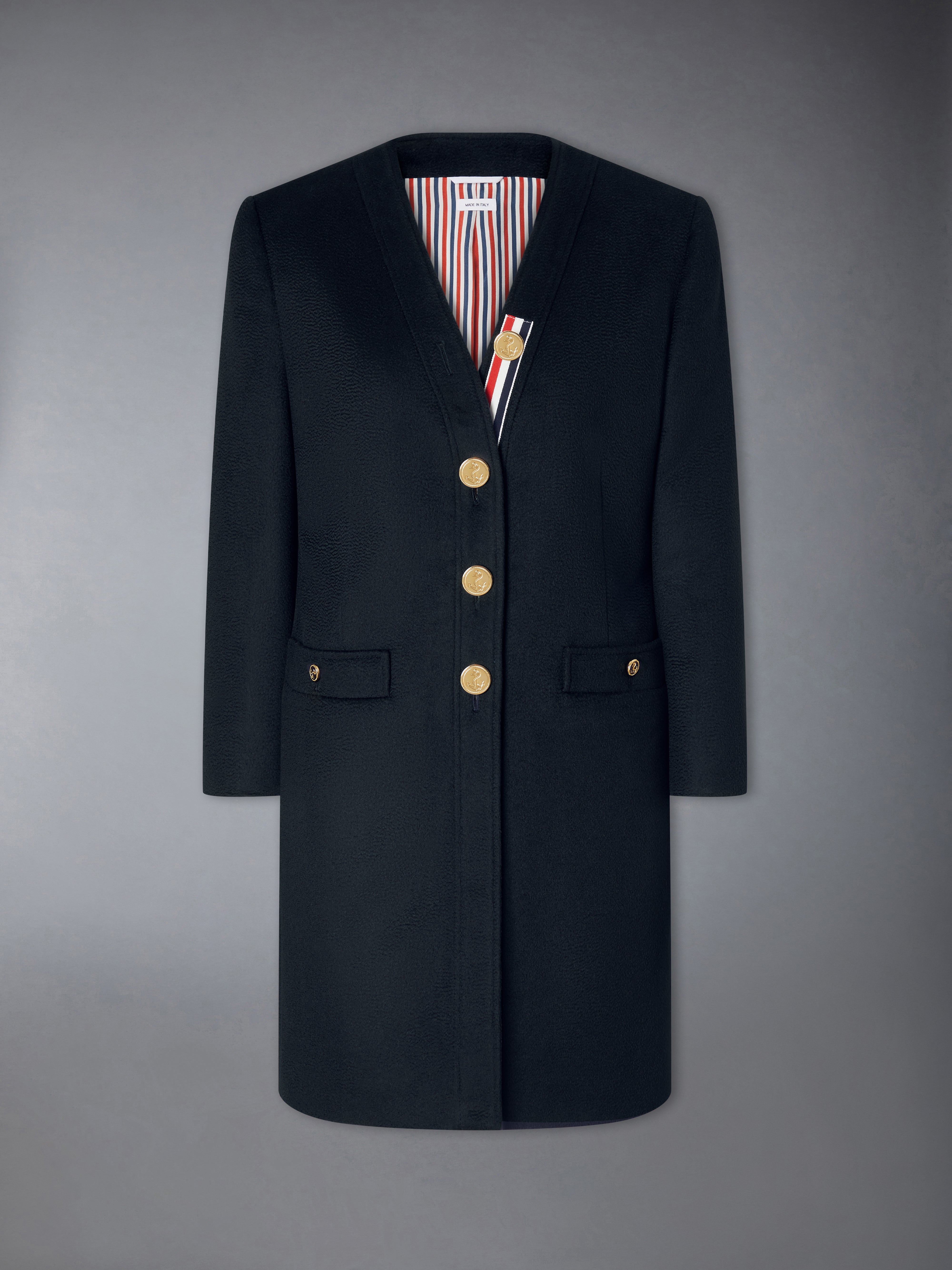 PORTER CLASSIC カシミヤ　CARDIGAN COAT ハンド刺繍 Cashmere Zibeline Finish Cardigan Coat | Thom Browne