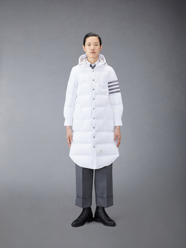MILITARY RIPSTOP DOWN FILL 4-BAR HOODED SHIRTDRESS - featured image