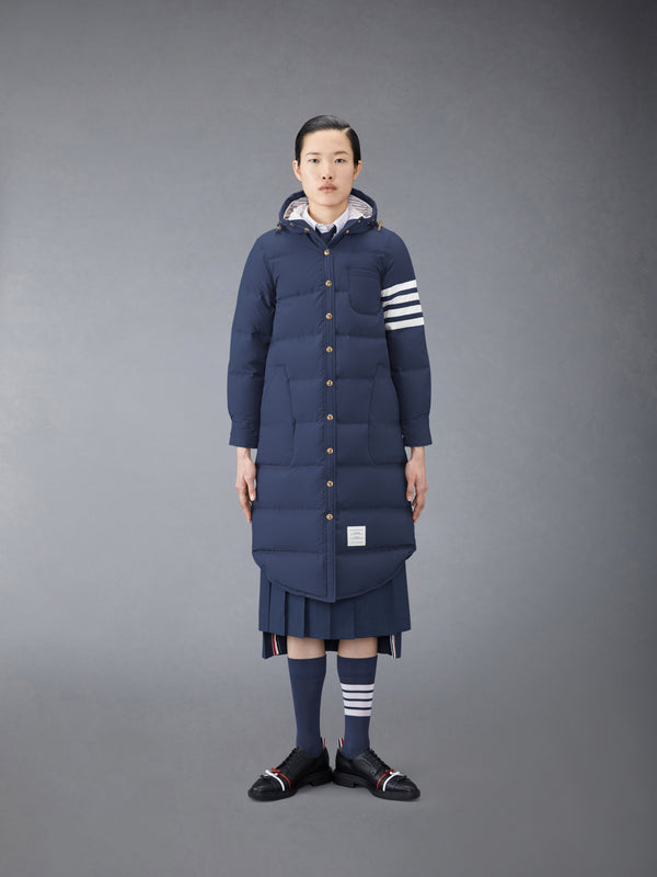 MILITARY RIPSTOP DOWN FILL 4-BAR HOODED SHIRTDRESS - featured image
