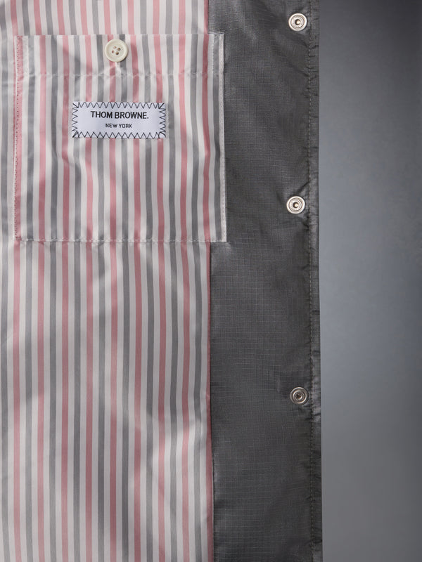 SHINY RIPSTOP LIGHTWEIGHT DOWN FILLED 4-BAR PARKA - image 6