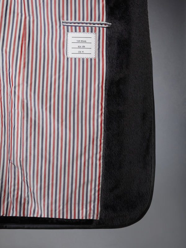 BRUSHED ALPACA WOOL SATIN TIPPING SOFT SHOULDER OVERCOAT - image 5