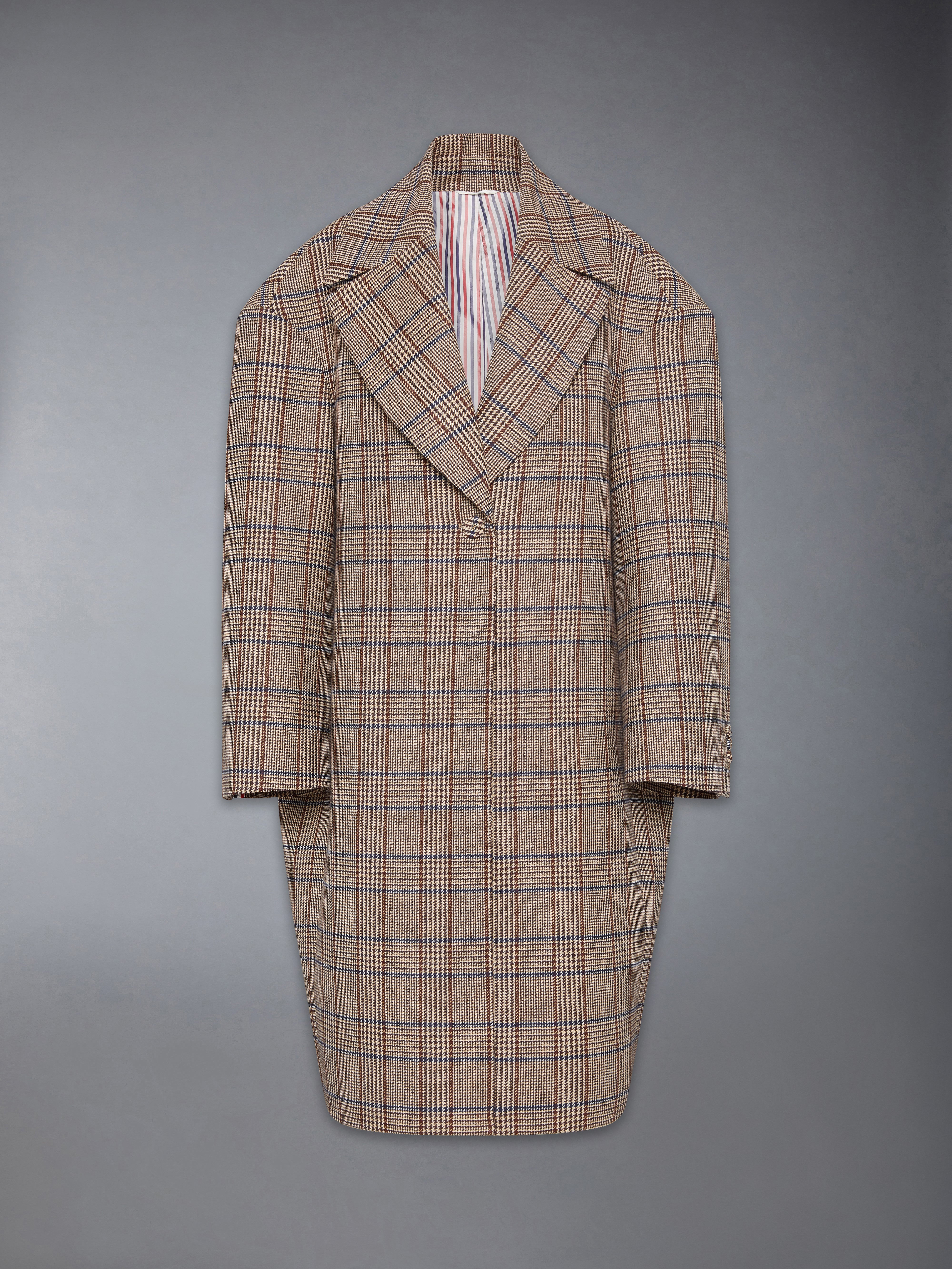 Hunting Tweed Cocoon Coat | Thom Browne