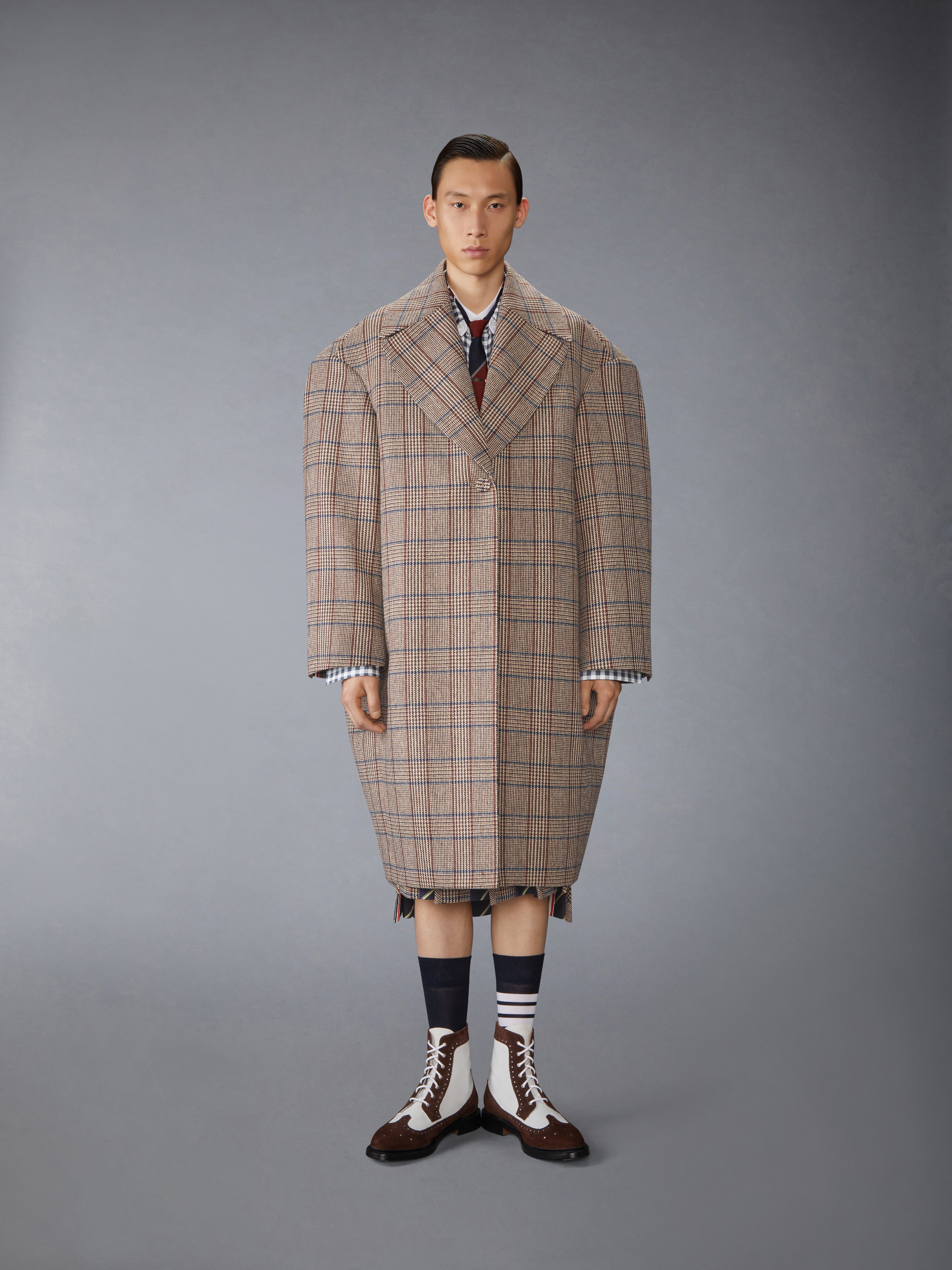 Hunting Tweed Cocoon Coat | Thom Browne