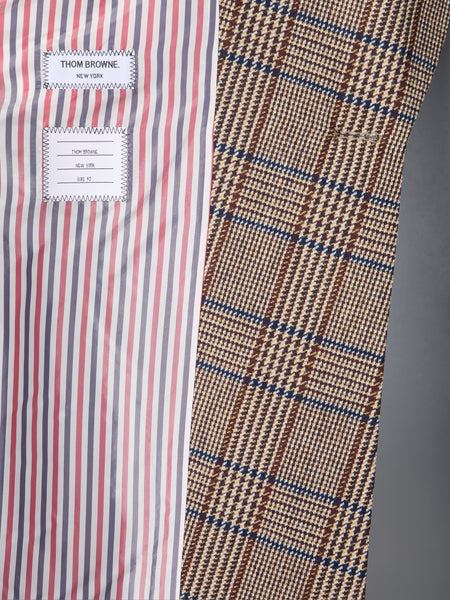 HUNTING TWEED COCOON COAT DARK BROWN