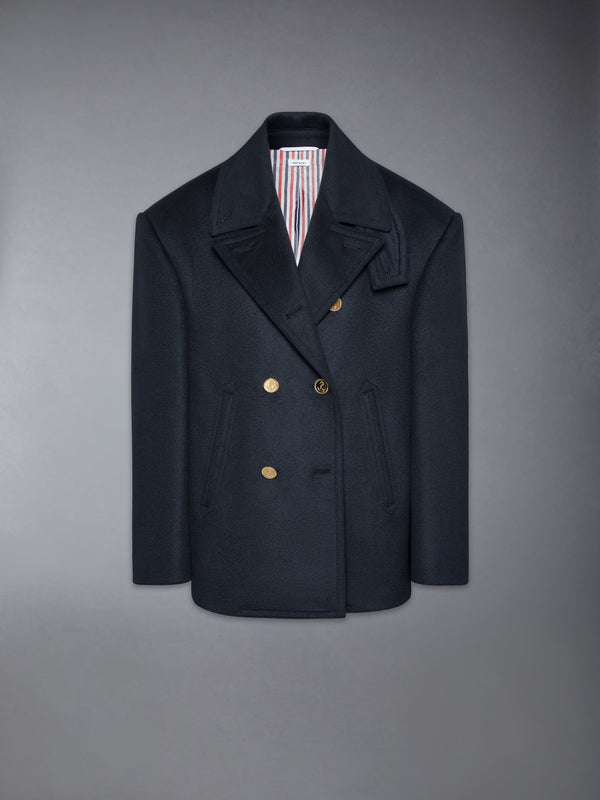 ZIBERLINE FINISH CASHMERE OVERSIZED PEACOAT - featured image