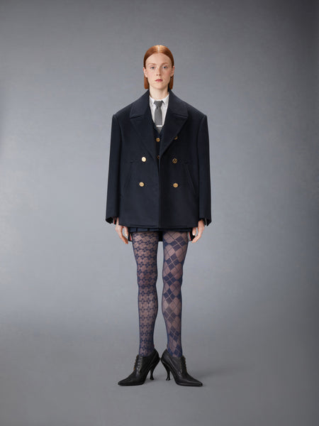 ZIBERLINE FINISH CASHMERE OVERSIZED PEACOAT