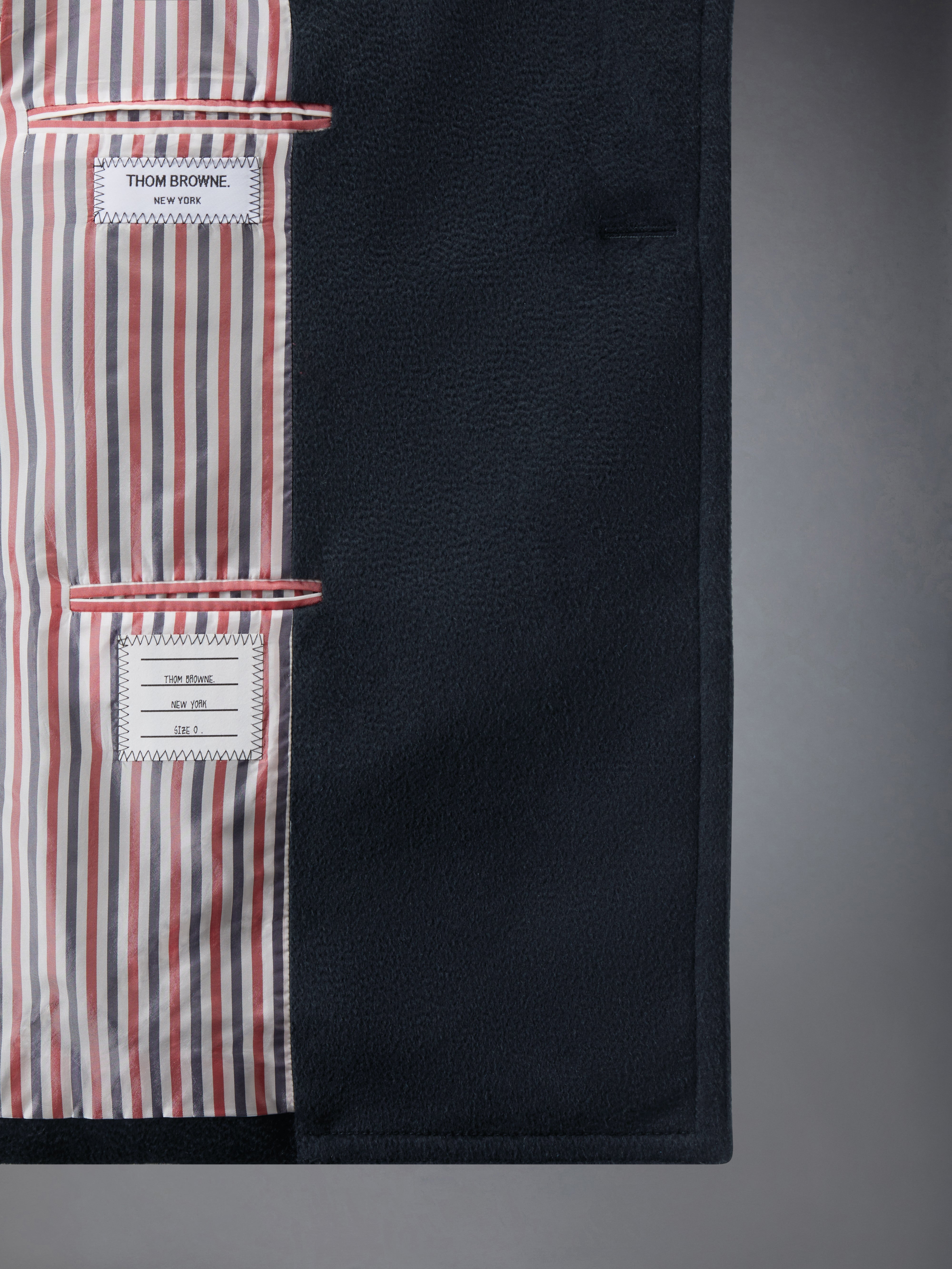 Ziberline Finish Cashmere Oversized Peacoat | Thom Browne