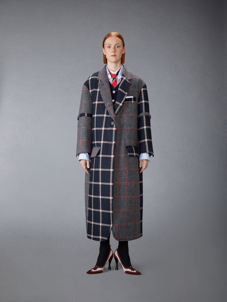FUNMIX PRINCE OF WALES ARMBAND OVERCOAT