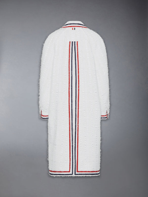 SATIN RIBBON TWEED RAGLAN COAT - image 8