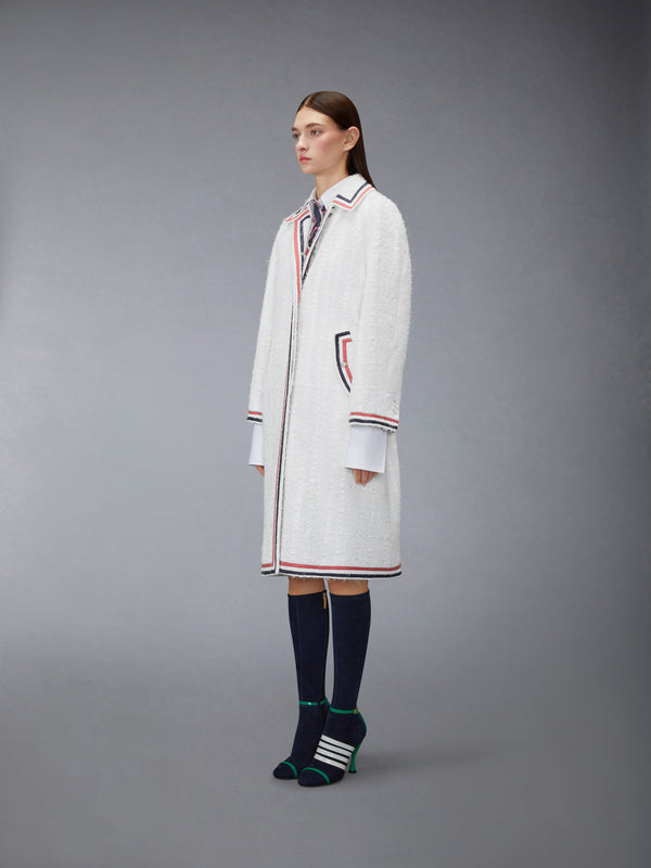 SATIN RIBBON TWEED RAGLAN COAT - image 2