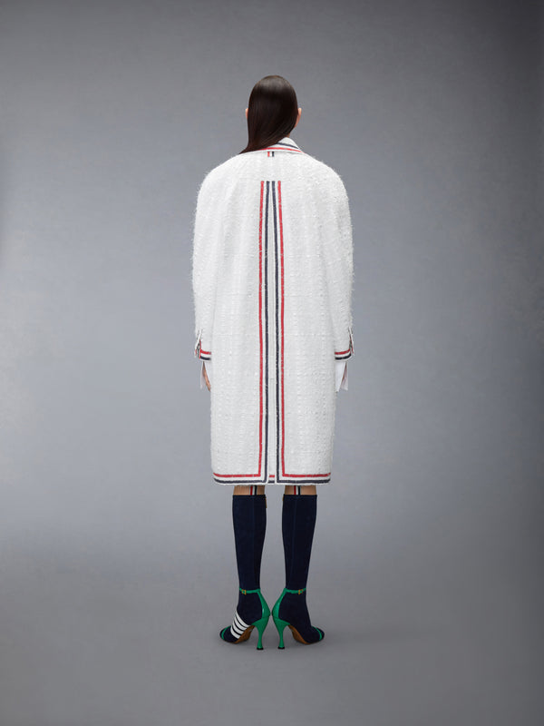 SATIN RIBBON TWEED RAGLAN COAT - image 3