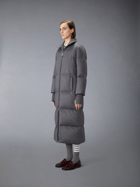 CASHMERE LOW CALF DOWN FILLED JACKET MED GREY