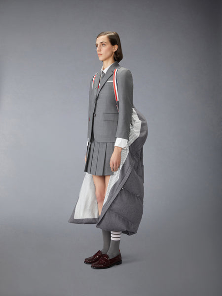 CASHMERE LOW CALF DOWN FILLED JACKET MED GREY