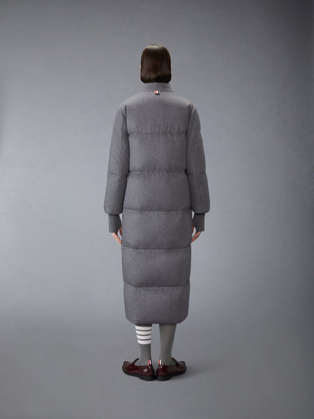CASHMERE LOW CALF DOWN FILLED JACKET MED GREY