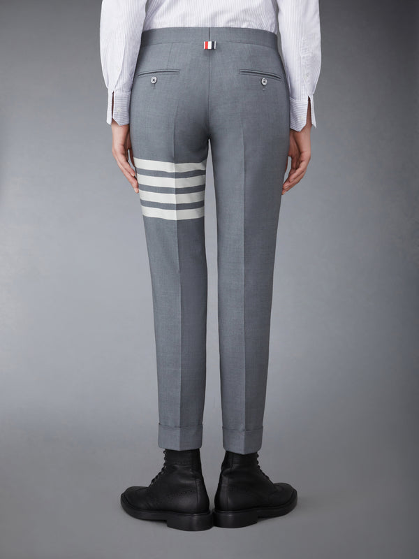 PLAIN WEAVE 4-BAR LOW RISE SKINNY TROUSERS - image 2