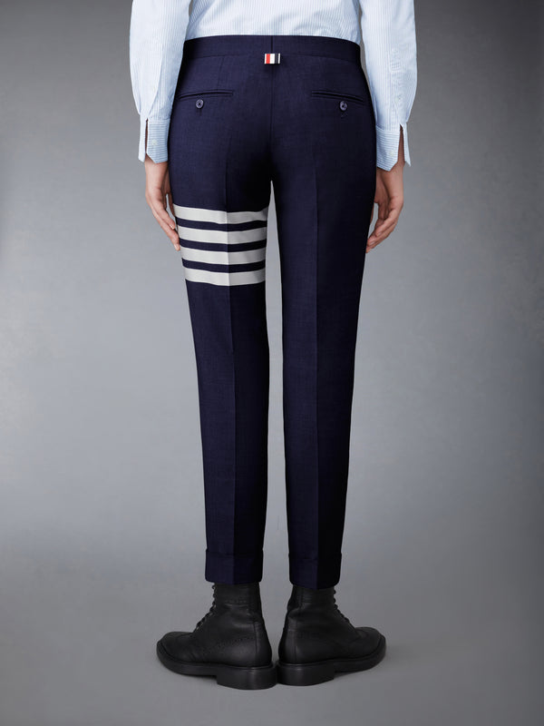 PLAIN WEAVE 4-BAR LOW RISE SKINNY TROUSERS - image 2