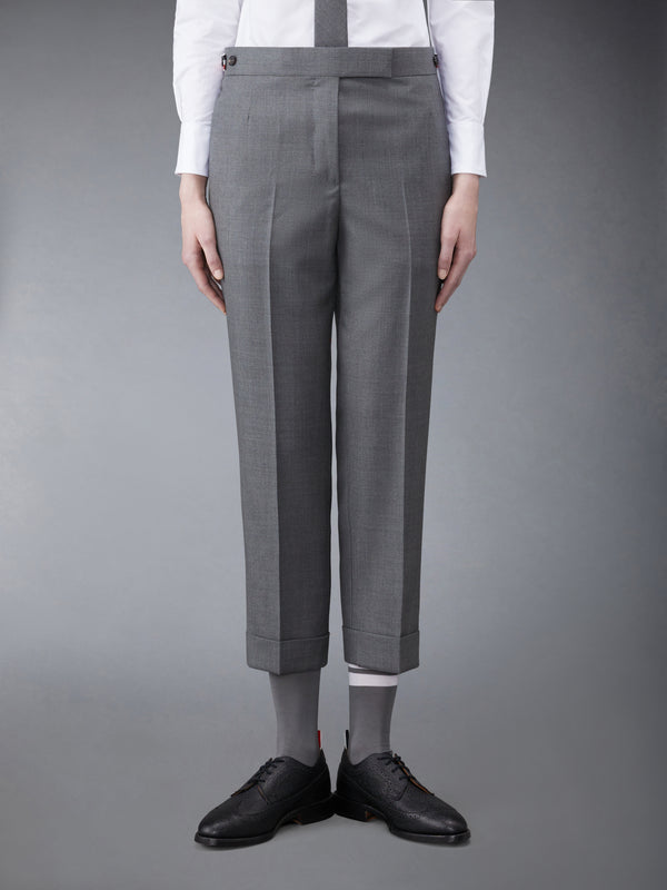 TWILL LOW RISE SLIM TROUSERS - featured image