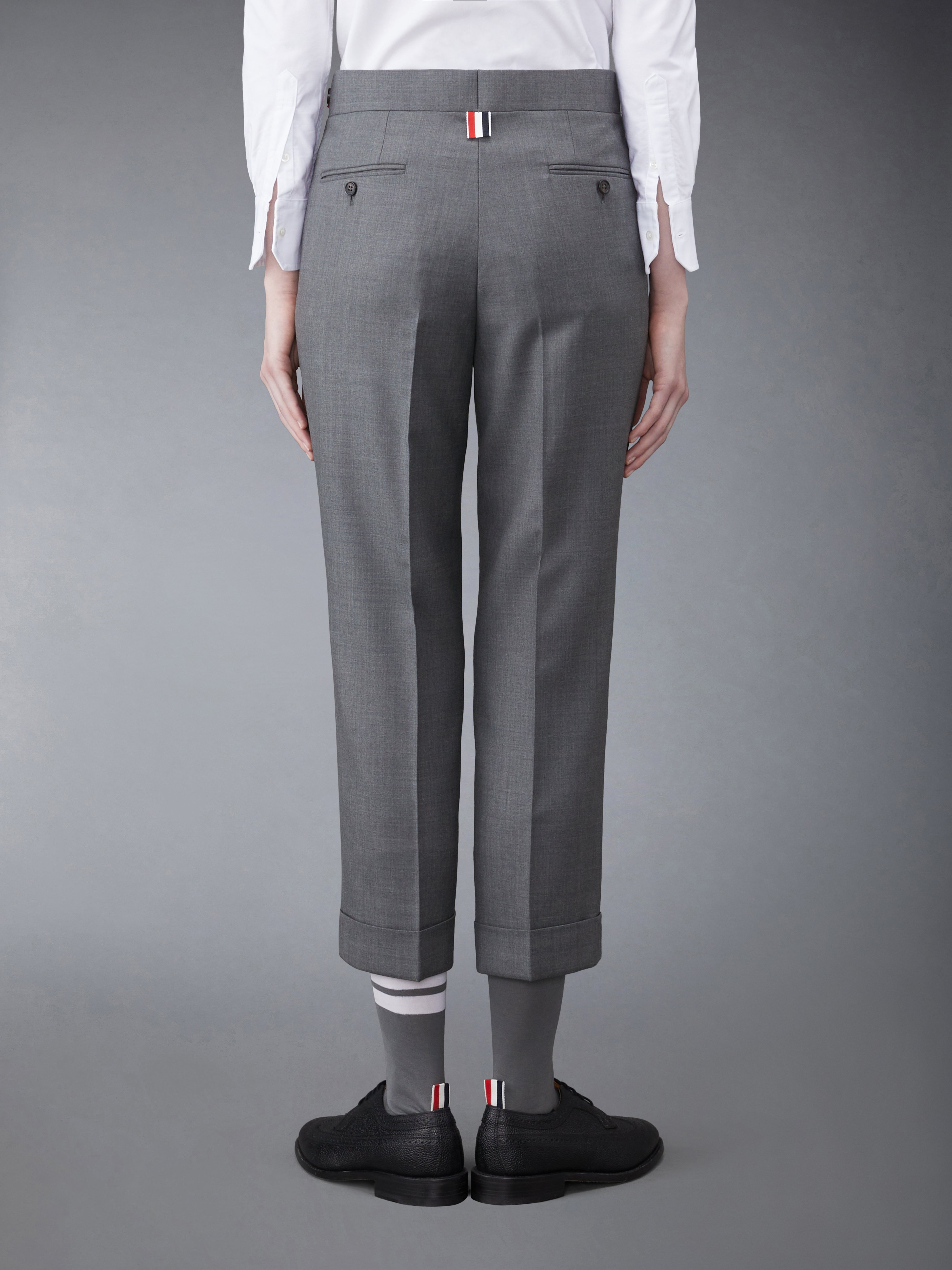 Twill Low Rise Slim Trousers | Thom Browne