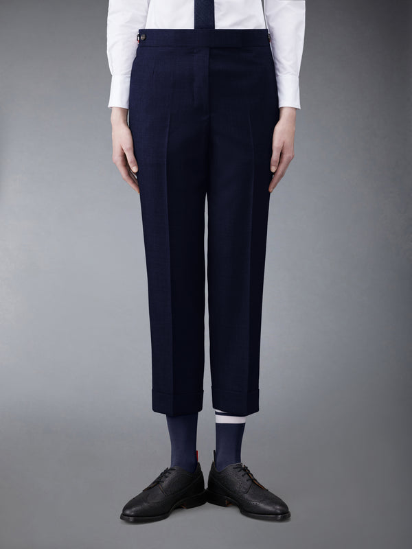 TWILL LOW RISE SLIM TROUSERS - featured image